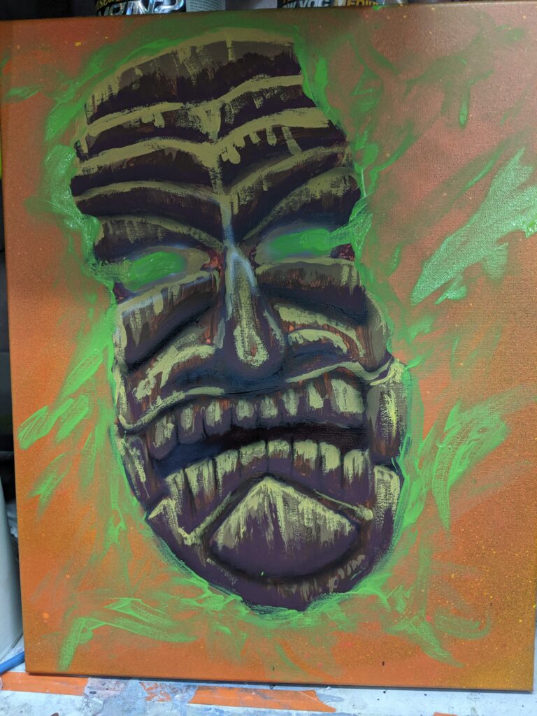 Big Tiki's Airbrushing Airbrush Airbrush Services Custom Paint Custom Painter Custom Airbrush Custom Goalie Masks Goalie mask painter Motorcycle painter Motorcycle airbrush Airbrush artist