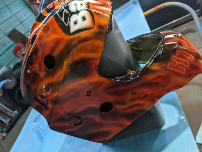 Big Tiki's Airbrushing Airbrush Airbrush Services Custom Paint Custom Painter Custom Airbrush Custom Goalie Masks Goalie mask painter Motorcycle painter Motorcycle airbrush Airbrush artist