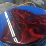 Big Tiki's Airbrushing Airbrush Airbrush Services Custom Paint Custom Painter Custom Airbrush Custom Goalie Masks Goalie mask painter Motorcycle painter Motorcycle airbrush Airbrush artist