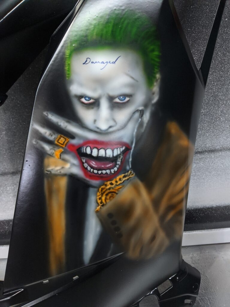 Big Tiki's Airbrushing Airbrush Airbrush Services Custom Paint Custom Painter Custom Airbrush Custom Goalie Masks Goalie mask painter Motorcycle painter Motorcycle airbrush Airbrush artist