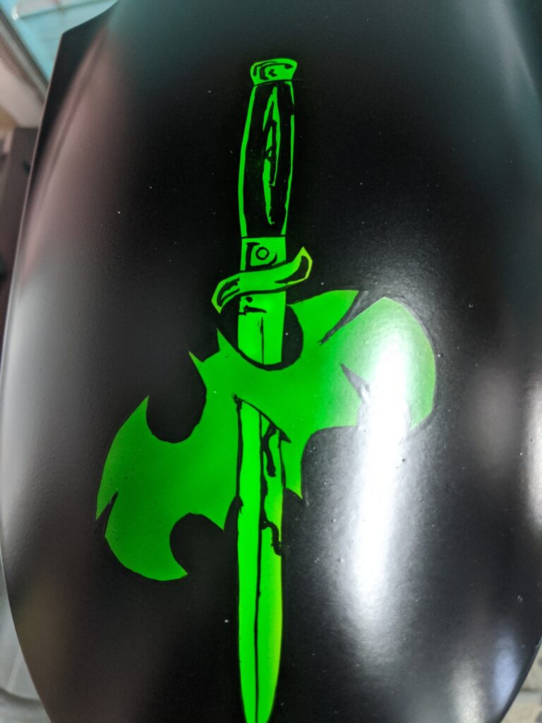 Big Tiki's Airbrushing Airbrush Airbrush Services Custom Paint Custom Painter Custom Airbrush Custom Goalie Masks Goalie mask painter Motorcycle painter Motorcycle airbrush Airbrush artist