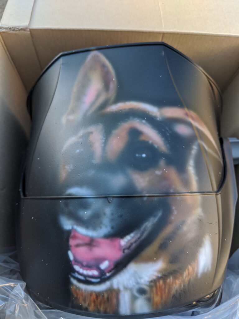 Big Tiki's Airbrushing Airbrush Airbrush Services Custom Paint Custom Painter Custom Airbrush Custom Goalie Masks Goalie mask painter Motorcycle painter Motorcycle airbrush Airbrush artist