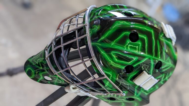 Big Tiki's Airbrushing Airbrush Airbrush Services Custom Paint Custom Painter Custom Airbrush Custom Goalie Masks Goalie mask painter Motorcycle painter Motorcycle airbrush Airbrush artist