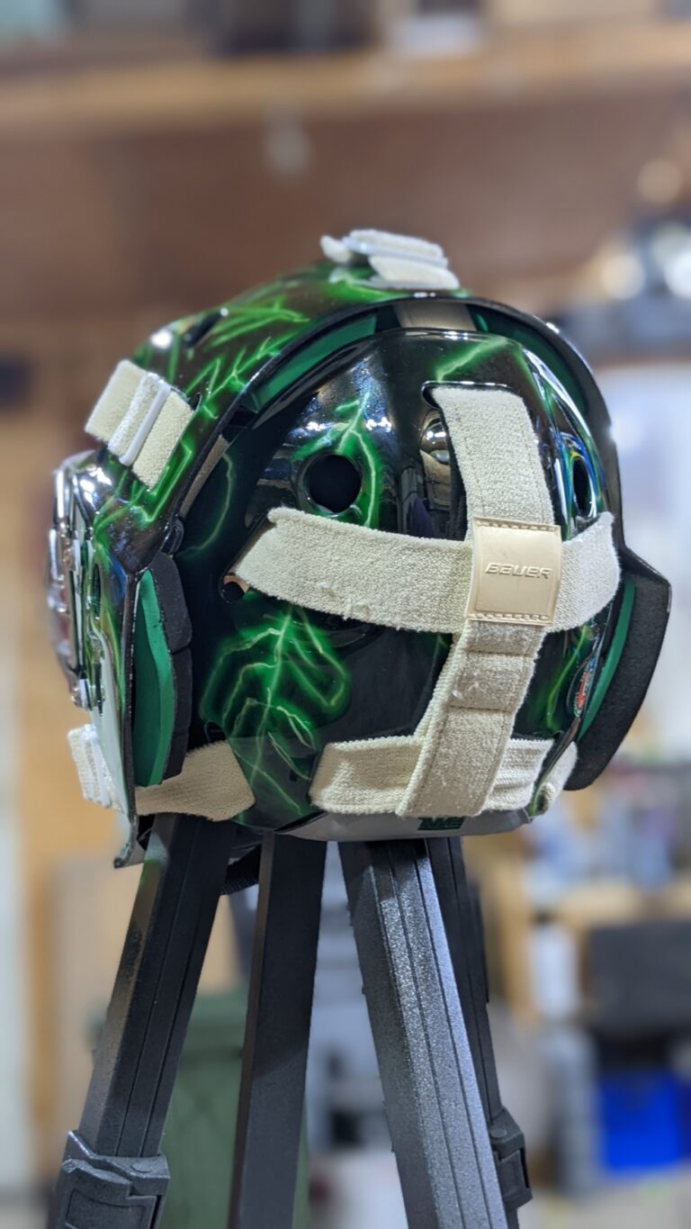 Big Tiki's Airbrushing Airbrush Airbrush Services Custom Paint Custom Painter Custom Airbrush Custom Goalie Masks Goalie mask painter Motorcycle painter Motorcycle airbrush Airbrush artist